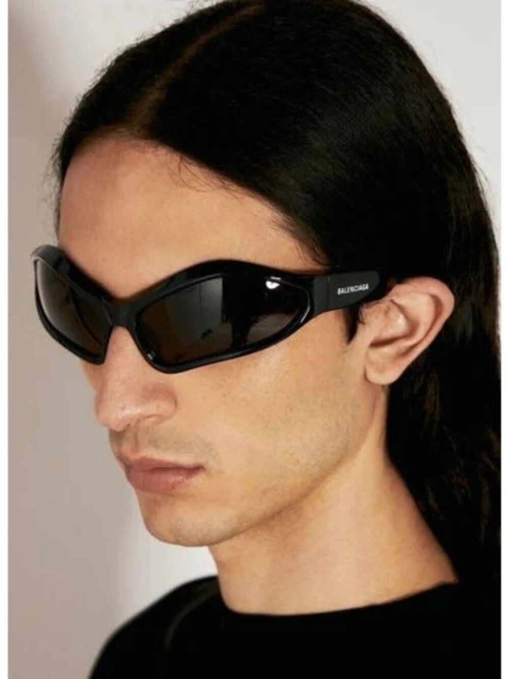 NEW BALENCIAGA BB0314S 001 SUNGLASSES BLACK UNISEX GEOMETRIC EYEWEAR BALENCIAGA